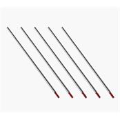 (pack Of 10) Parwled 2.4x150mm Red Tip Thoriated Tungsten Electrodes