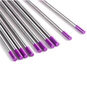 (pack Of 10) Parweld 2.4mmx150mm Purple 3 Element Tungsten Electrodes
