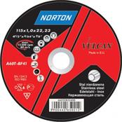 (pack Of 25) 115x1.6x22mm A46t-Bf41 Inox Norton Vulcan Flat Cutting Discs