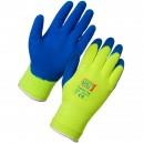 Bf3sy Size8 Medium yellow/blue Thermo-Star Lined Latex Grip Gloves