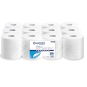 (pack Of 12) Lucart Strong 200j 2ply White Pure Pulp Paper Mini Jumbo Toilet Rolls