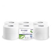 (pack Of 12) Lucart Eco153j 150mx80mm White 2ply Mini Jumbo Toilet Rolls